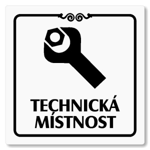 Technická místnost, 148x148mm, bílá, Texas